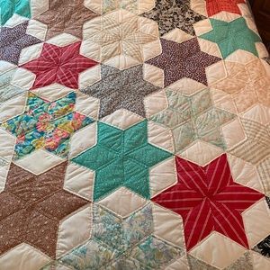 Hand stitched Star quilt